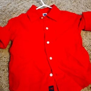 Linen red shirt